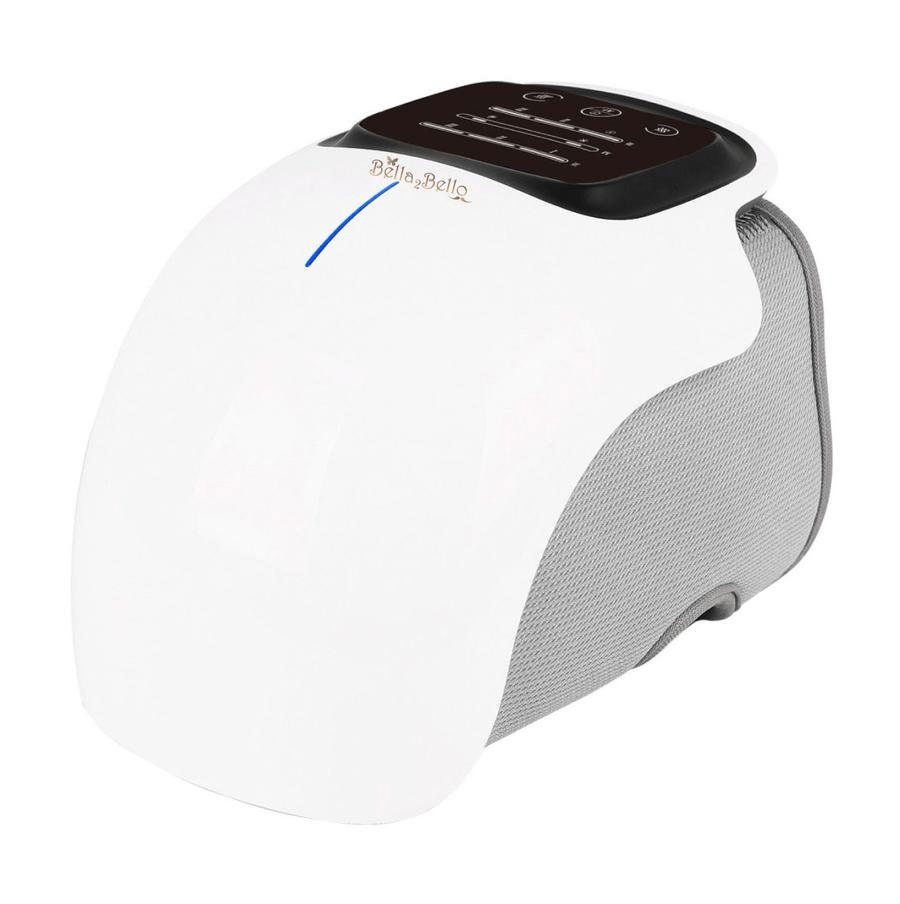 Heated vibrating knee massager with far-infrared and red light therapy