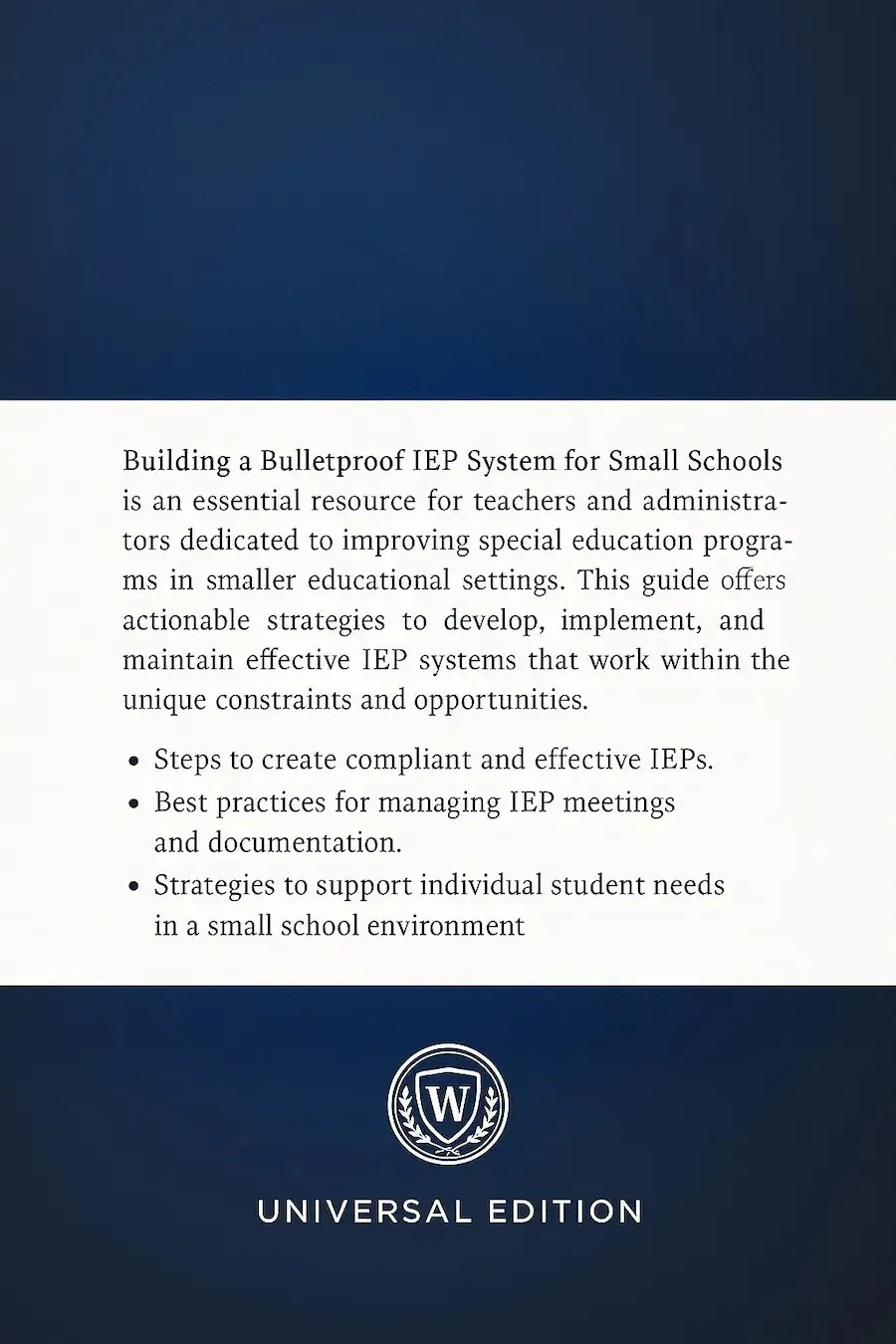 Special education workflow templates and checklist materials