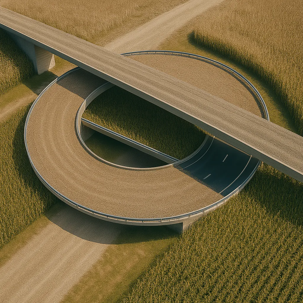 Cornfield Overpass at Daybreak