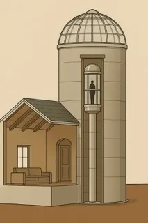 Minimalist Cylindrical Home Design by Jameson McShane