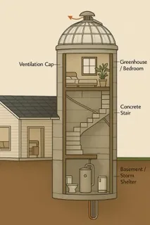 Sustainable Tower and Earthy Home Design by Jameson McShane