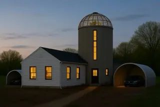 Twilight Over a Rural Farmstead by Jameson McShane