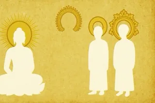 Sacred Silhouettes on Parchment Backdrop