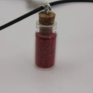 Christian Glitter Bottle Necklace