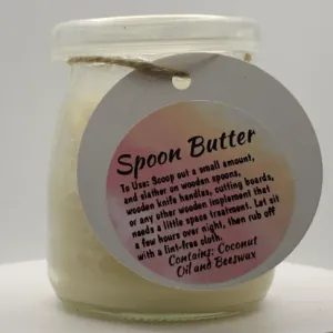 Clear Jar with clear lid with label on a string