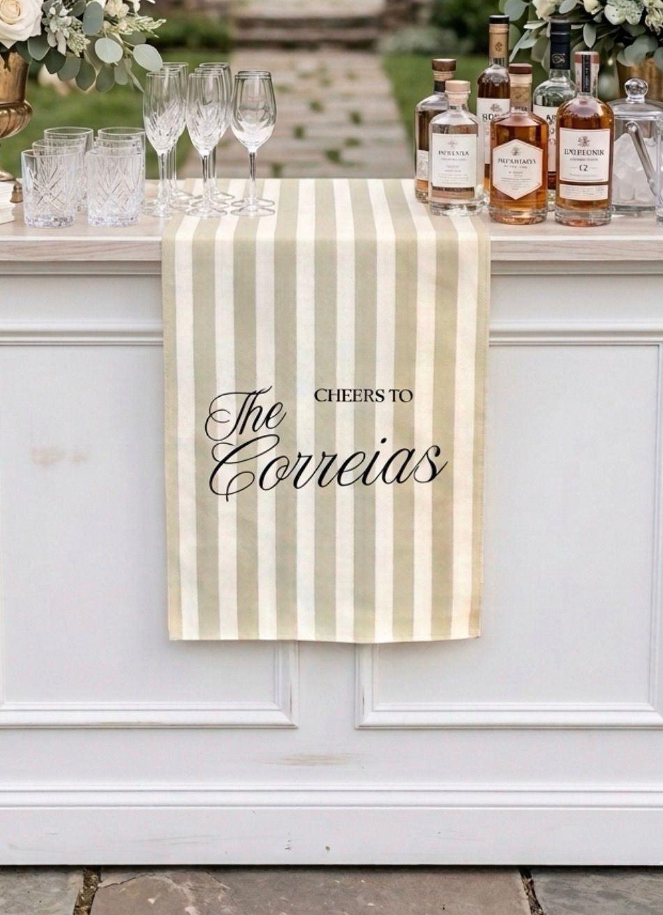 Custom fabric bar banner