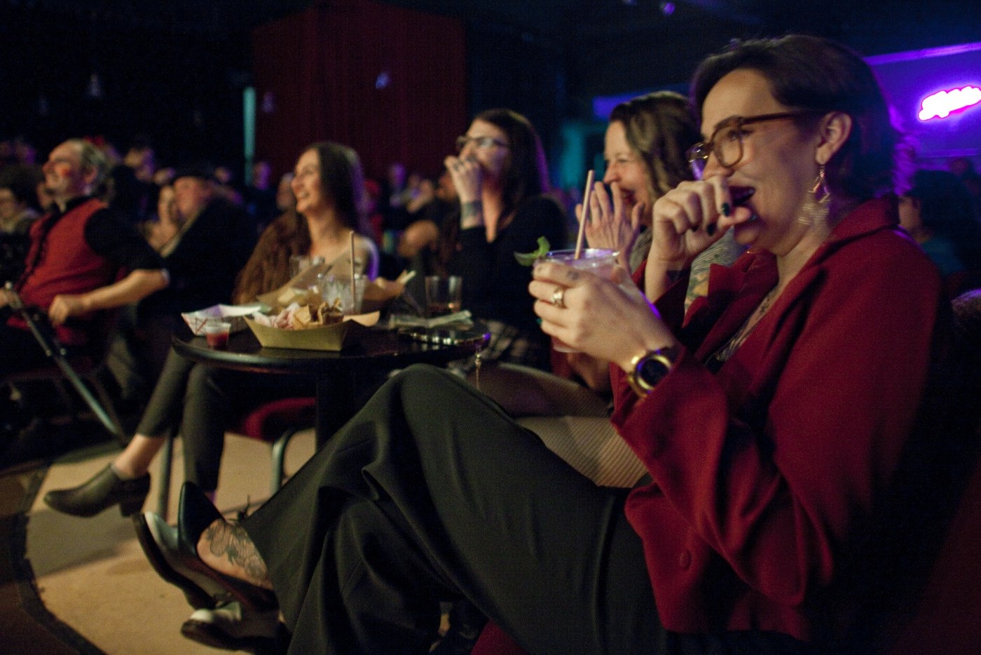 Audience members enjoying a Forbidden Kiss LIVE show