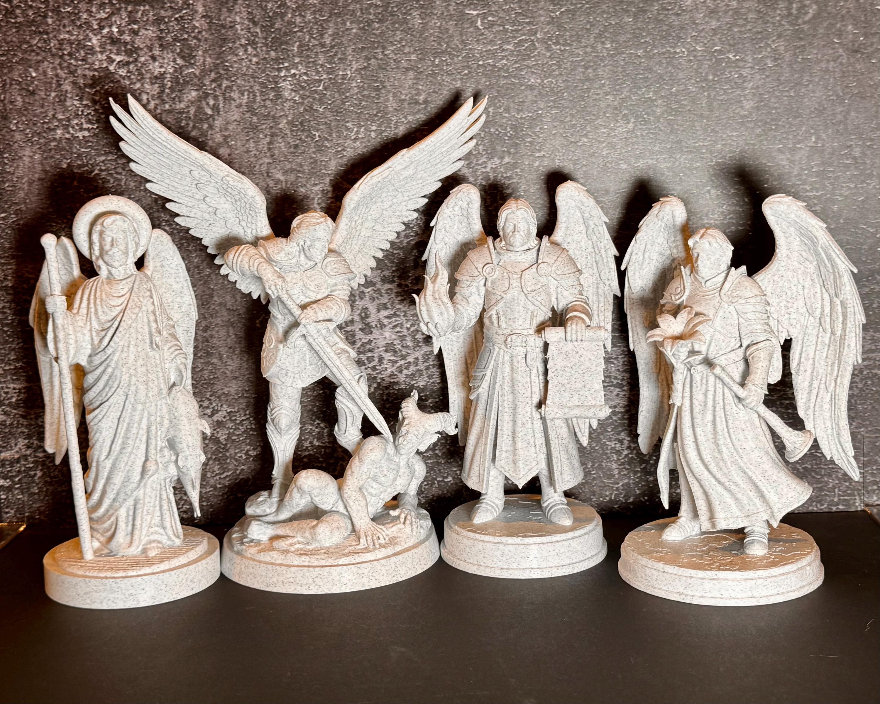Archangel Statue Set – Michael, Gabriel, Raphael, Uriel