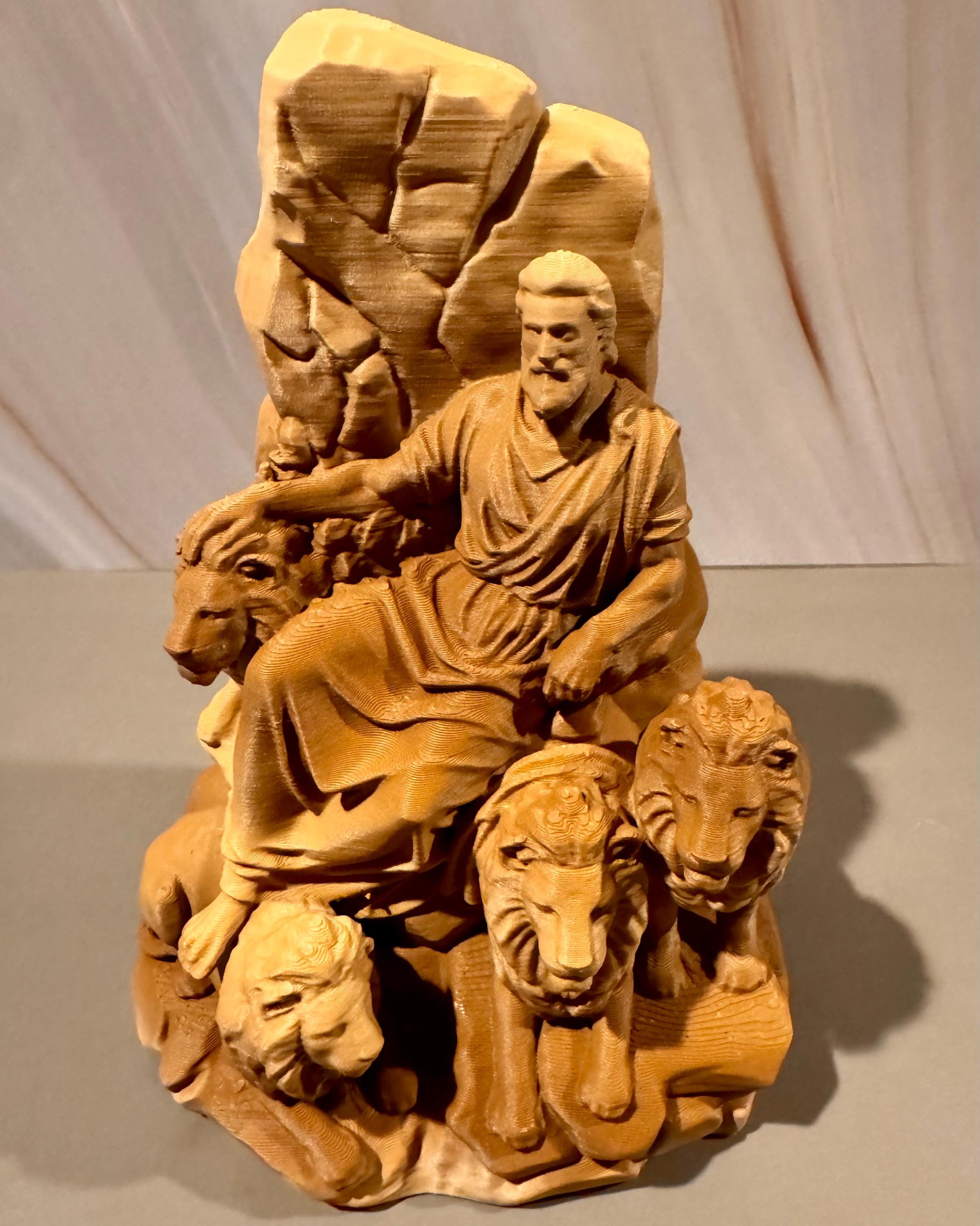 Daniel in Lions Den Sculpture