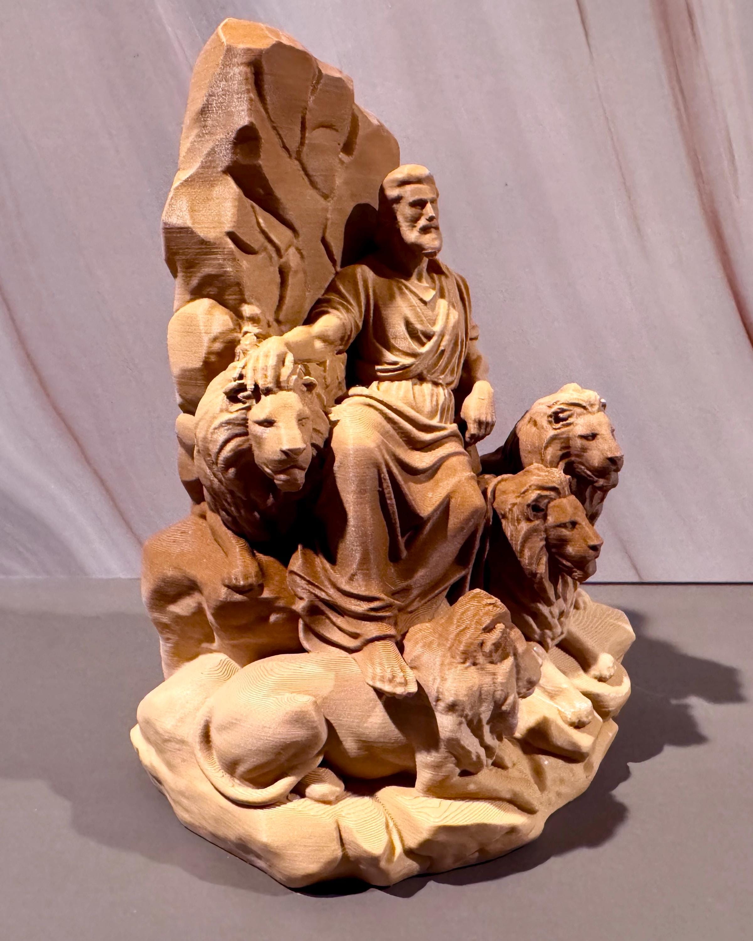 Daniel in Lions Den Sculpture