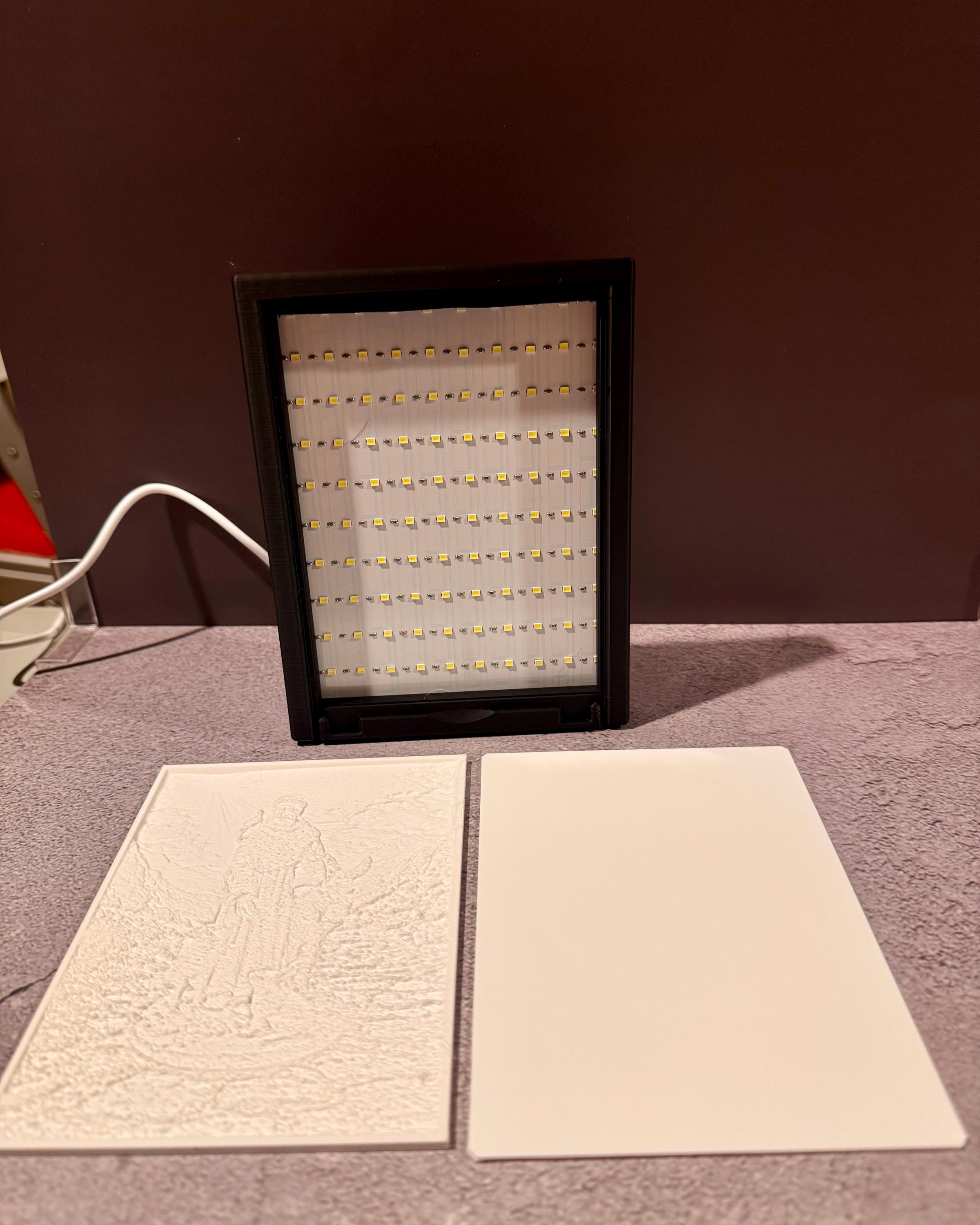Illuminated Saint Francis Lithophane