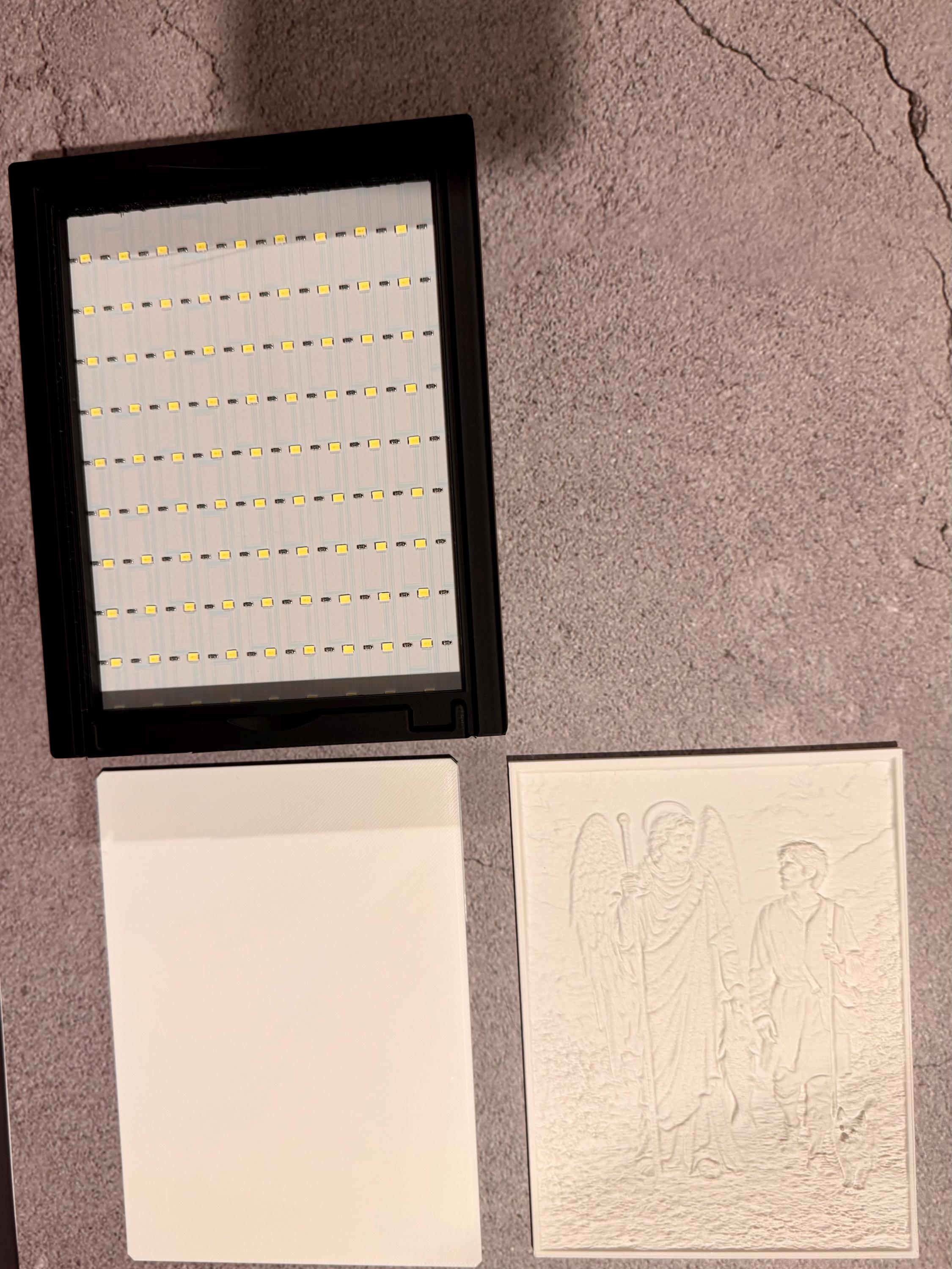 Illuminated Saint Raphael Lithophane