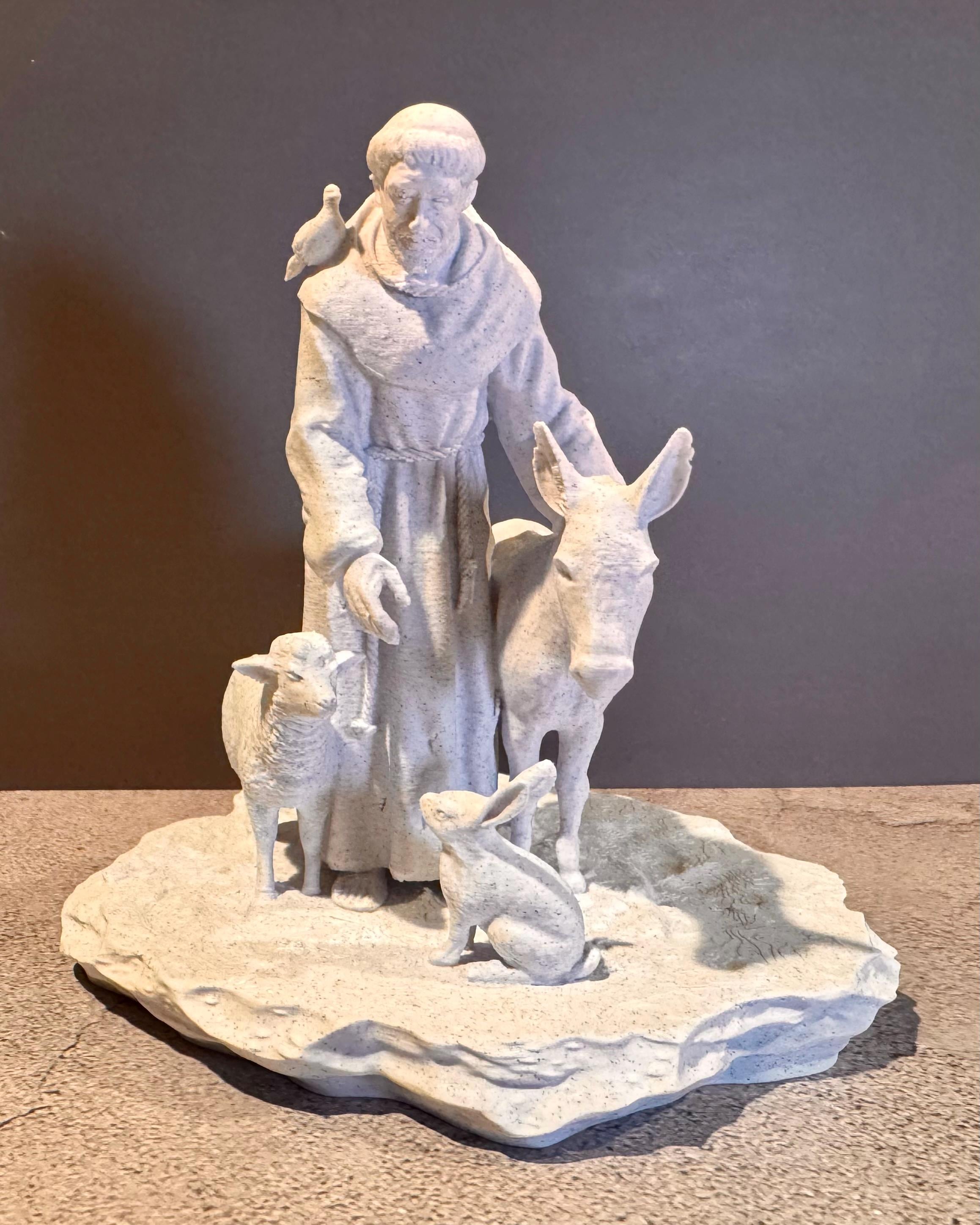 St. Francis Statue with Animals