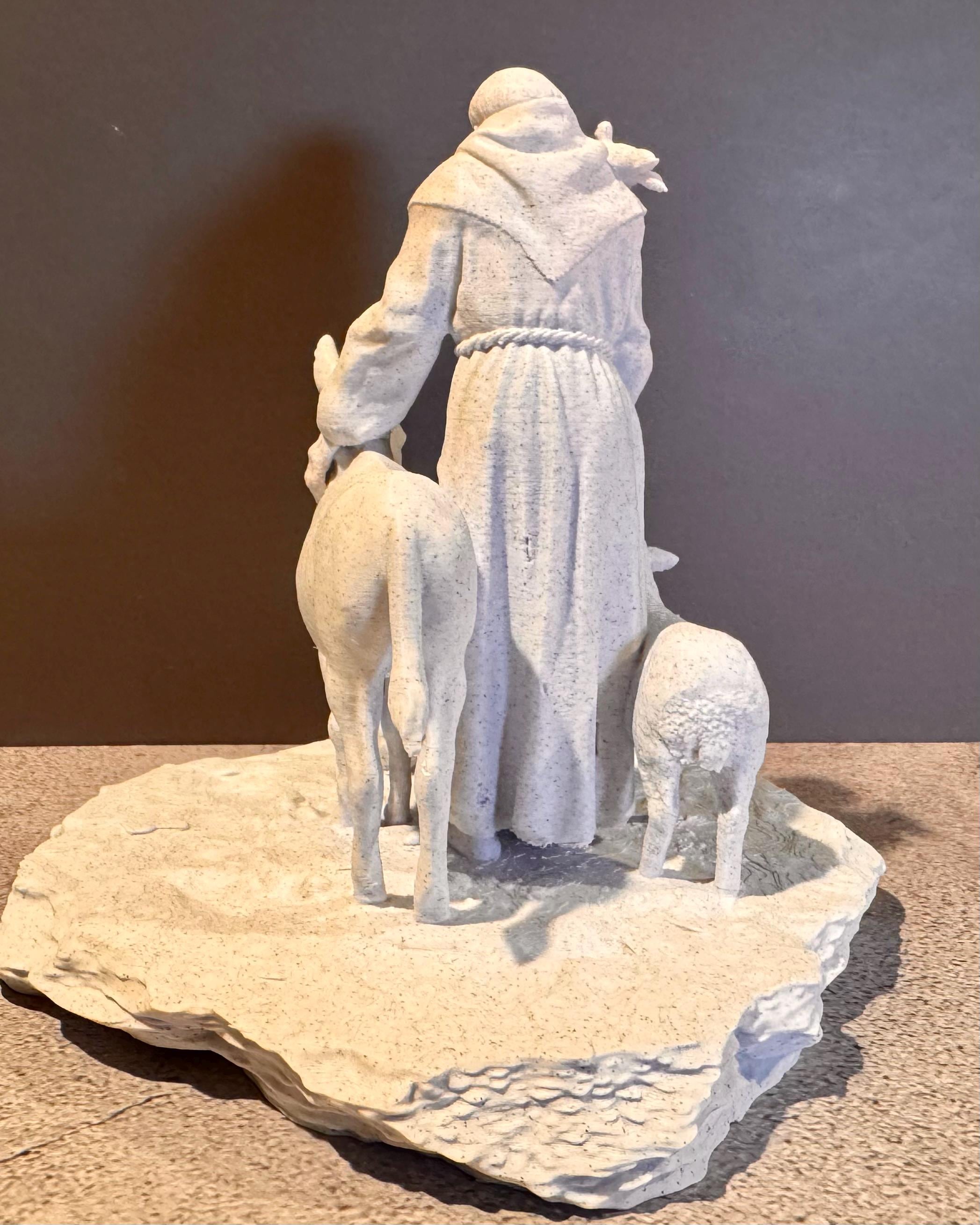 St. Francis Statue with Animals