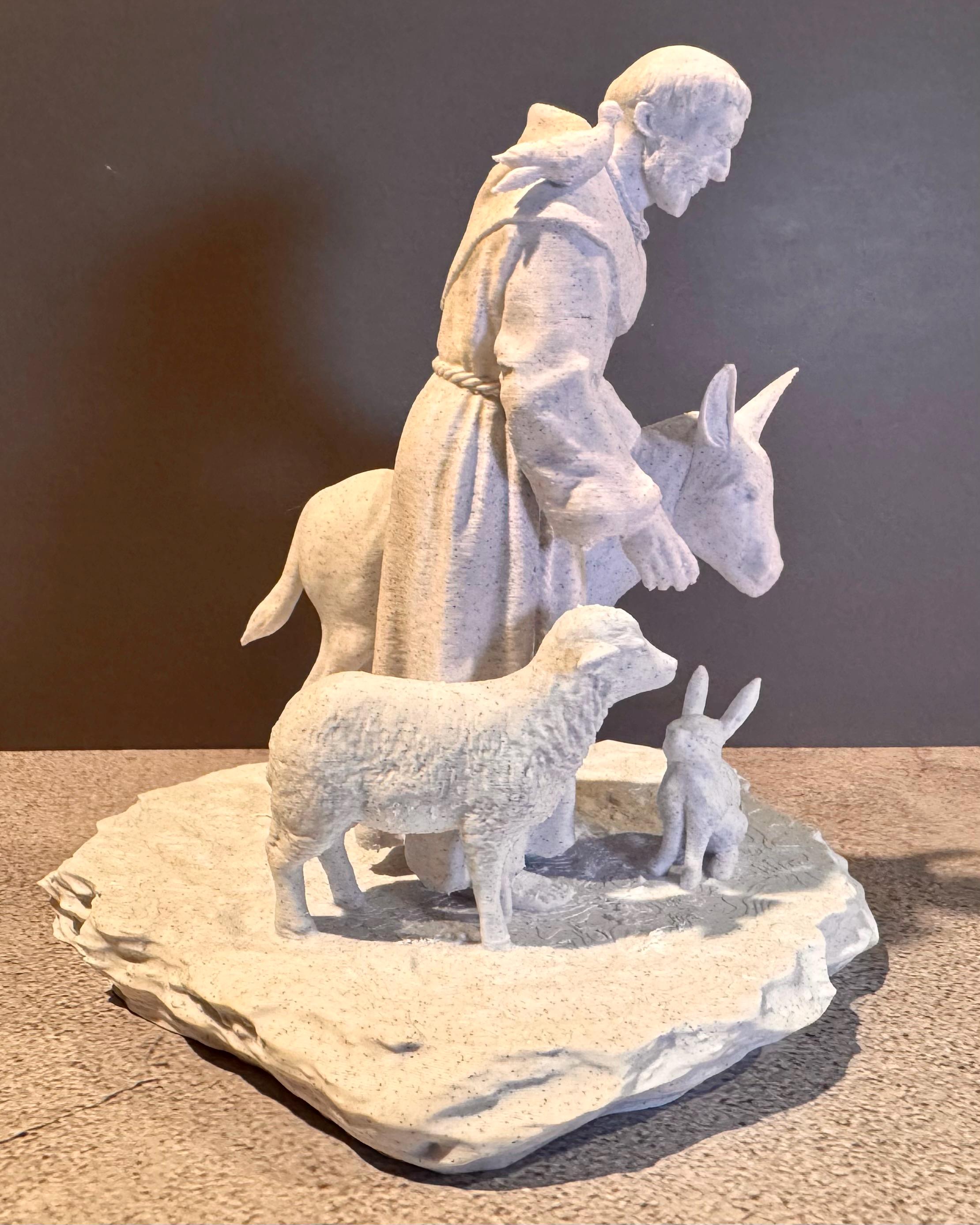 St. Francis Statue with Animals