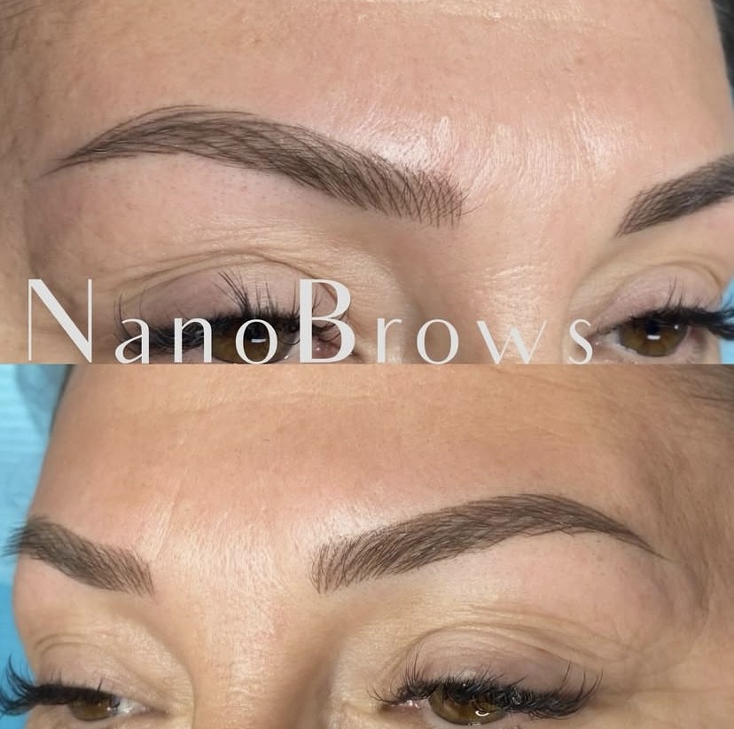 Natural Nano Brow hair-stroke result