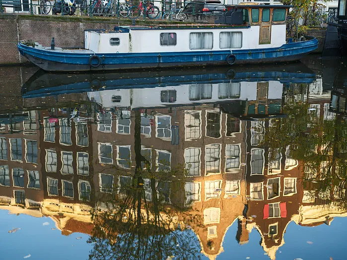 A canal scene photographed by Aboud Dweck.
