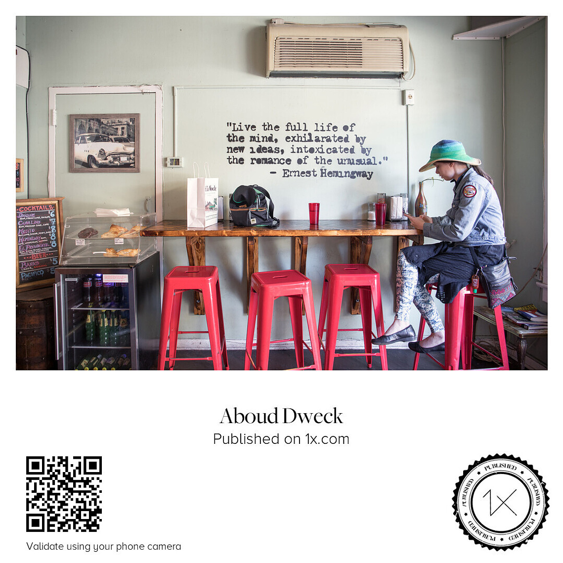 A certificate image connected to Aboud Dweck's published work.