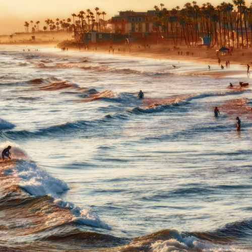Sunset Oceanside by Aboud Dweck