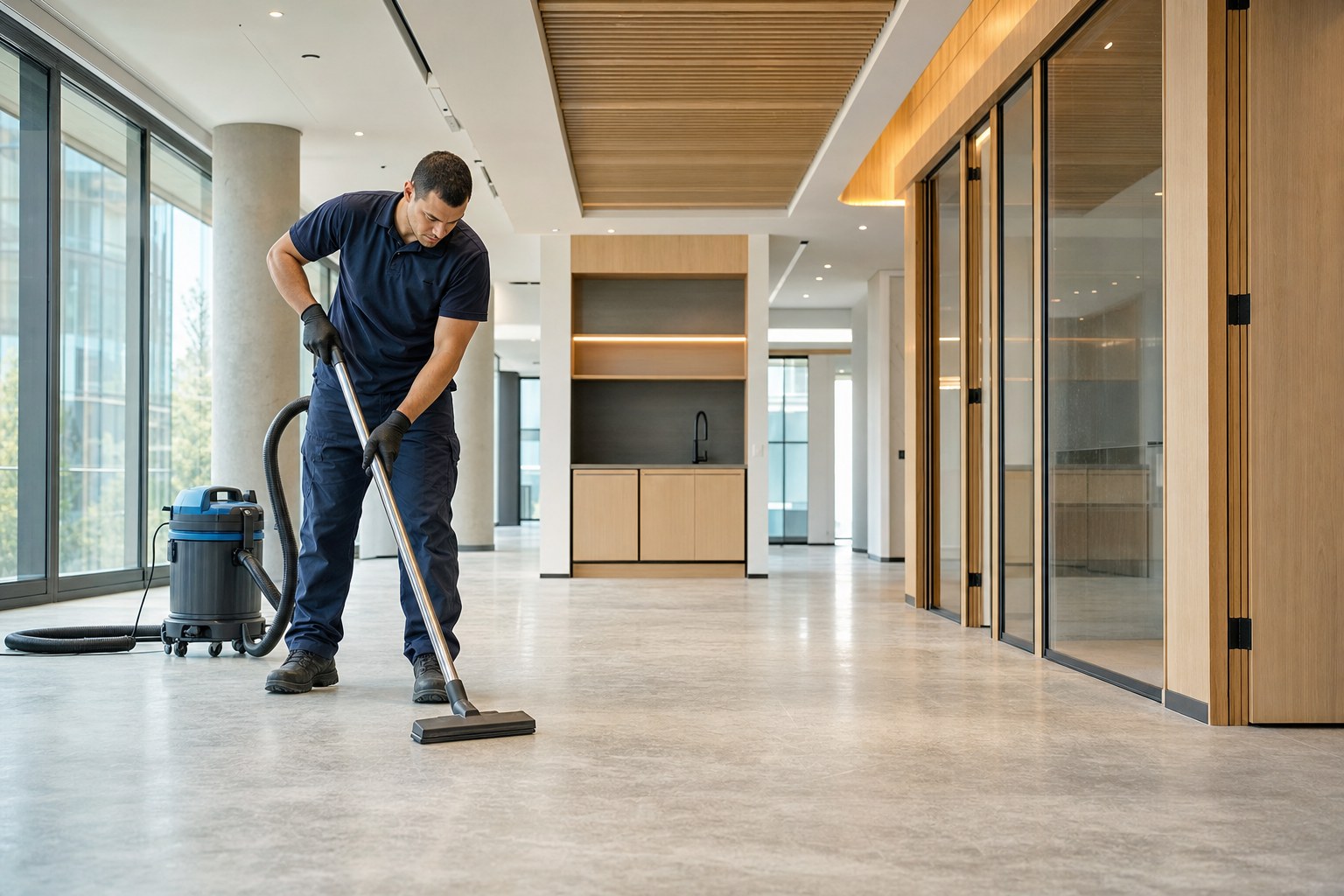 Professional post-construction commercial cleanup