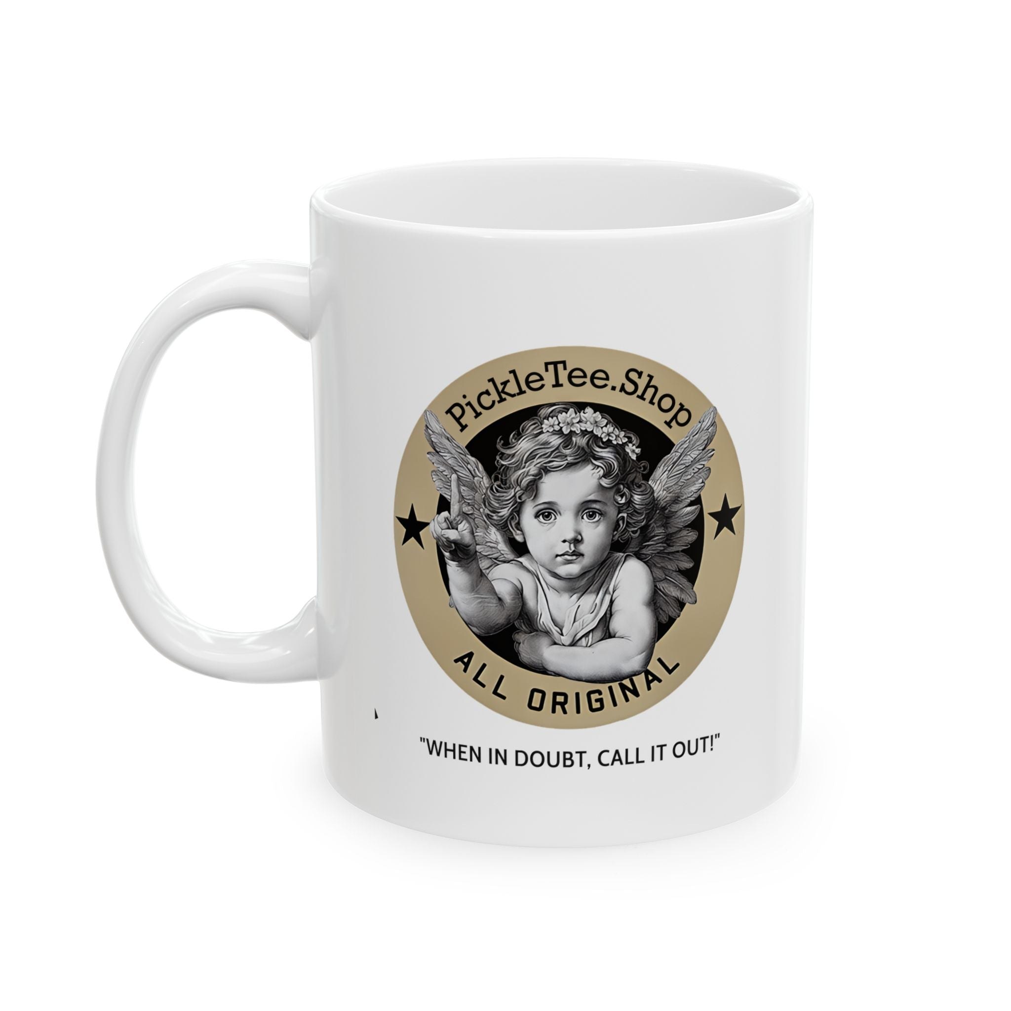 PickleTee Proof I Dink Therefore I Am mug