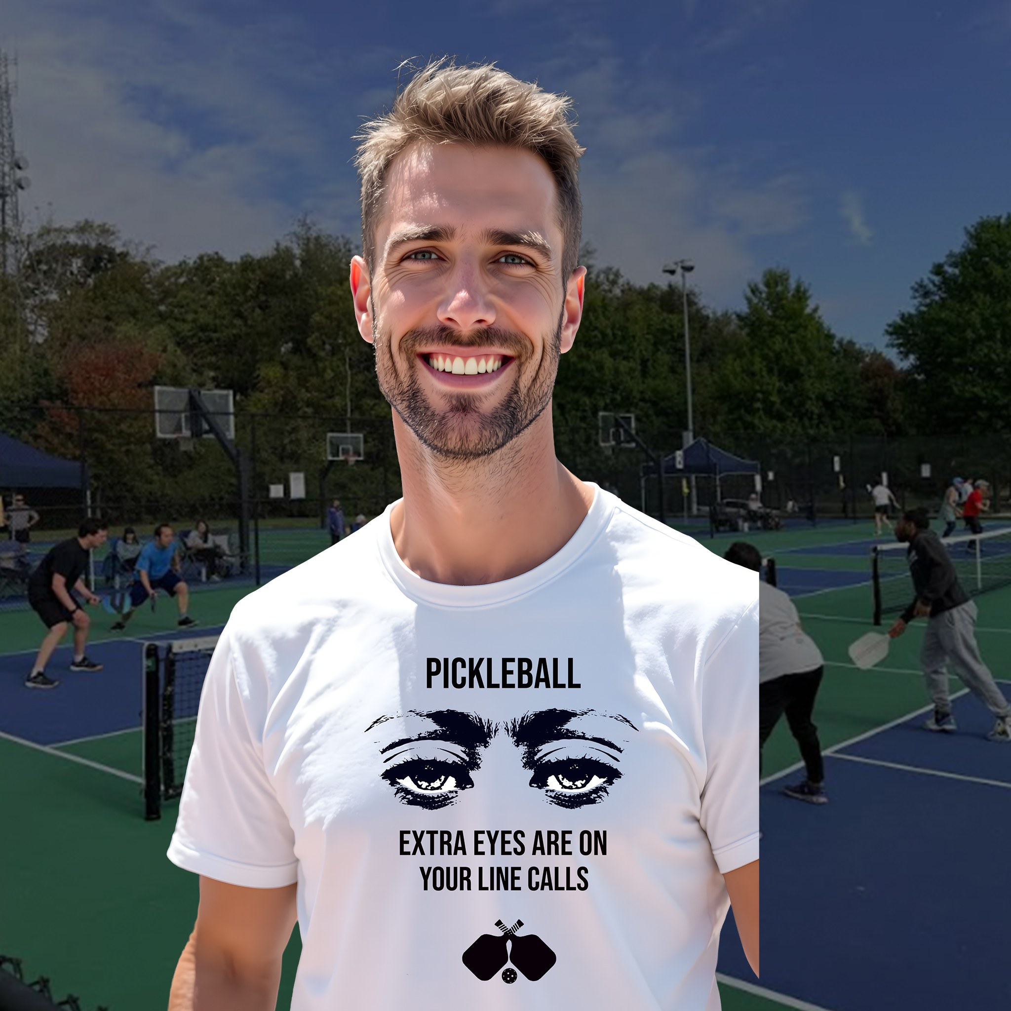 PickleTee Extra Eyes Are On Your Line Calls graphic tee