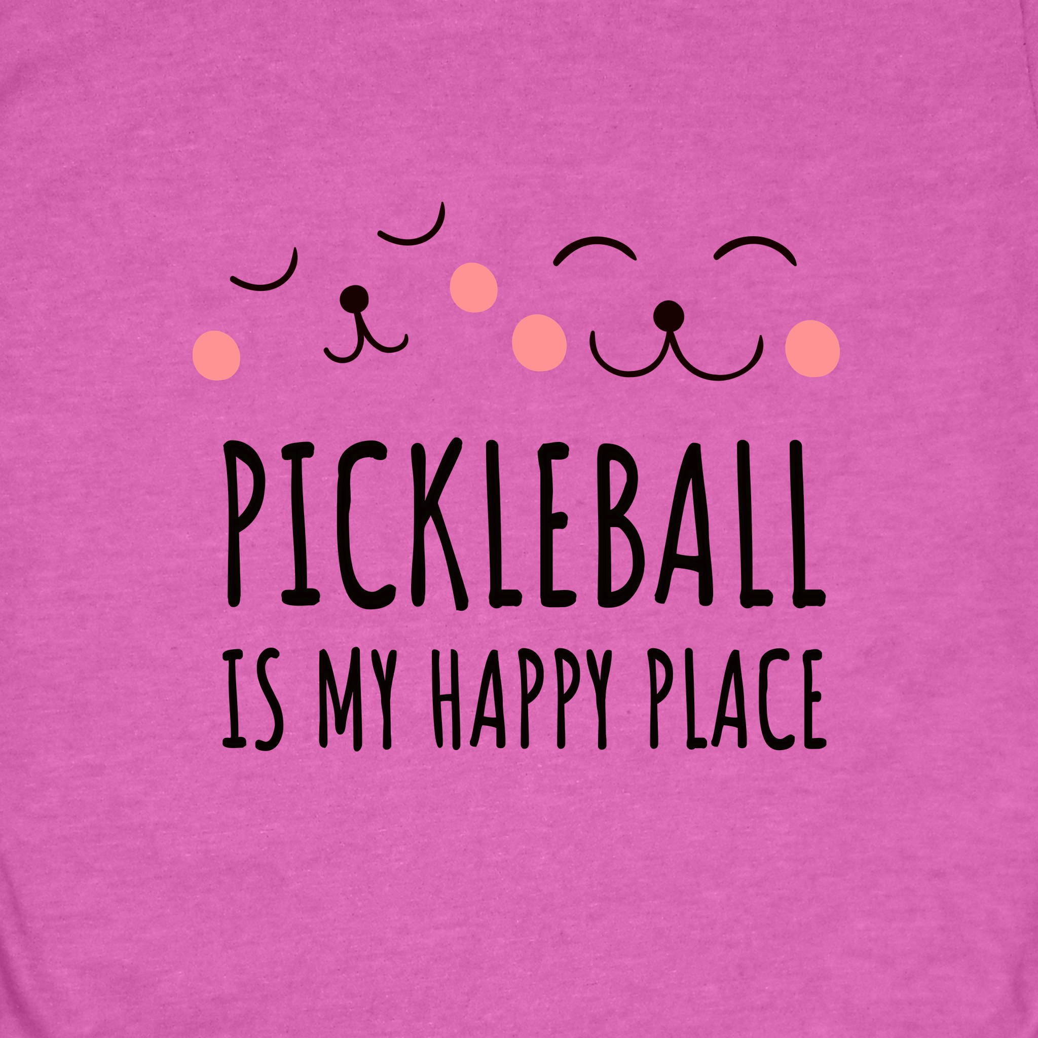 PickleTee Pickleball Is My Happy Place graphic tee