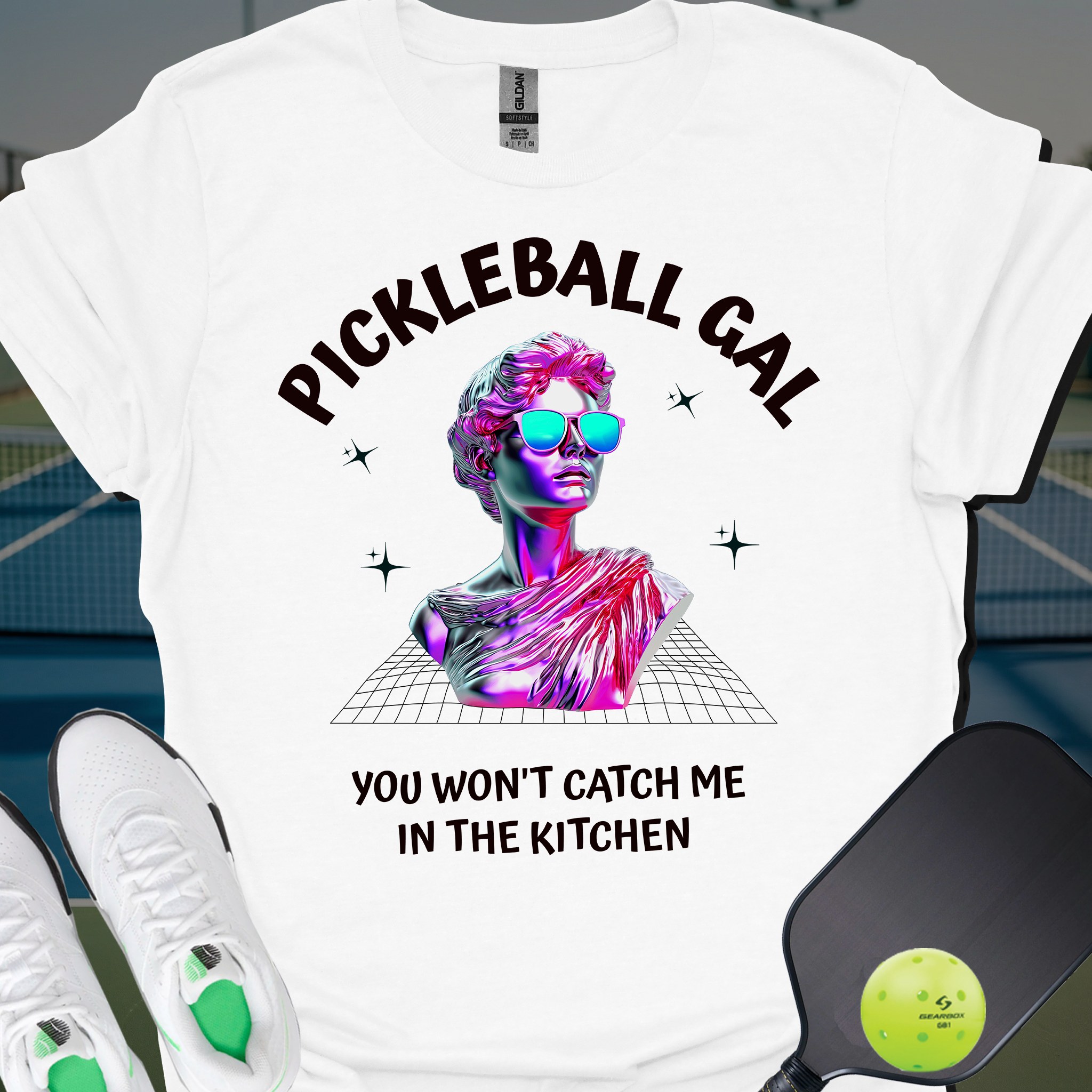 PickleTee You Won't Catch Me in the Kitchen graphic tee