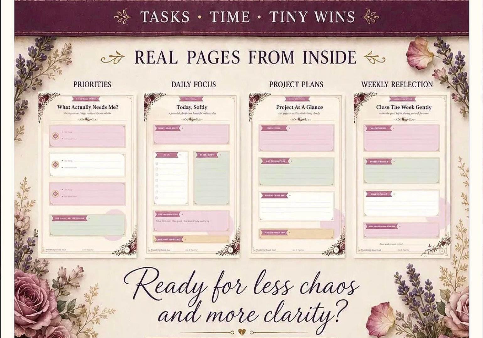 Chaos Coordinator Mini Planner , Undated Weekly Organizer preview 2