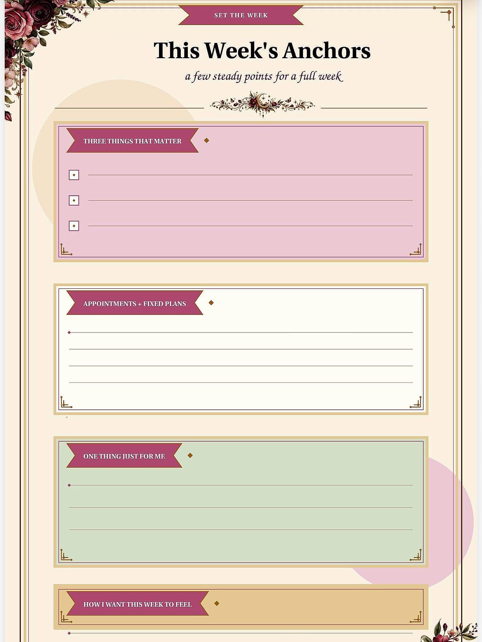 Chaos Coordinator Mini Planner , Undated Weekly Organizer preview 4