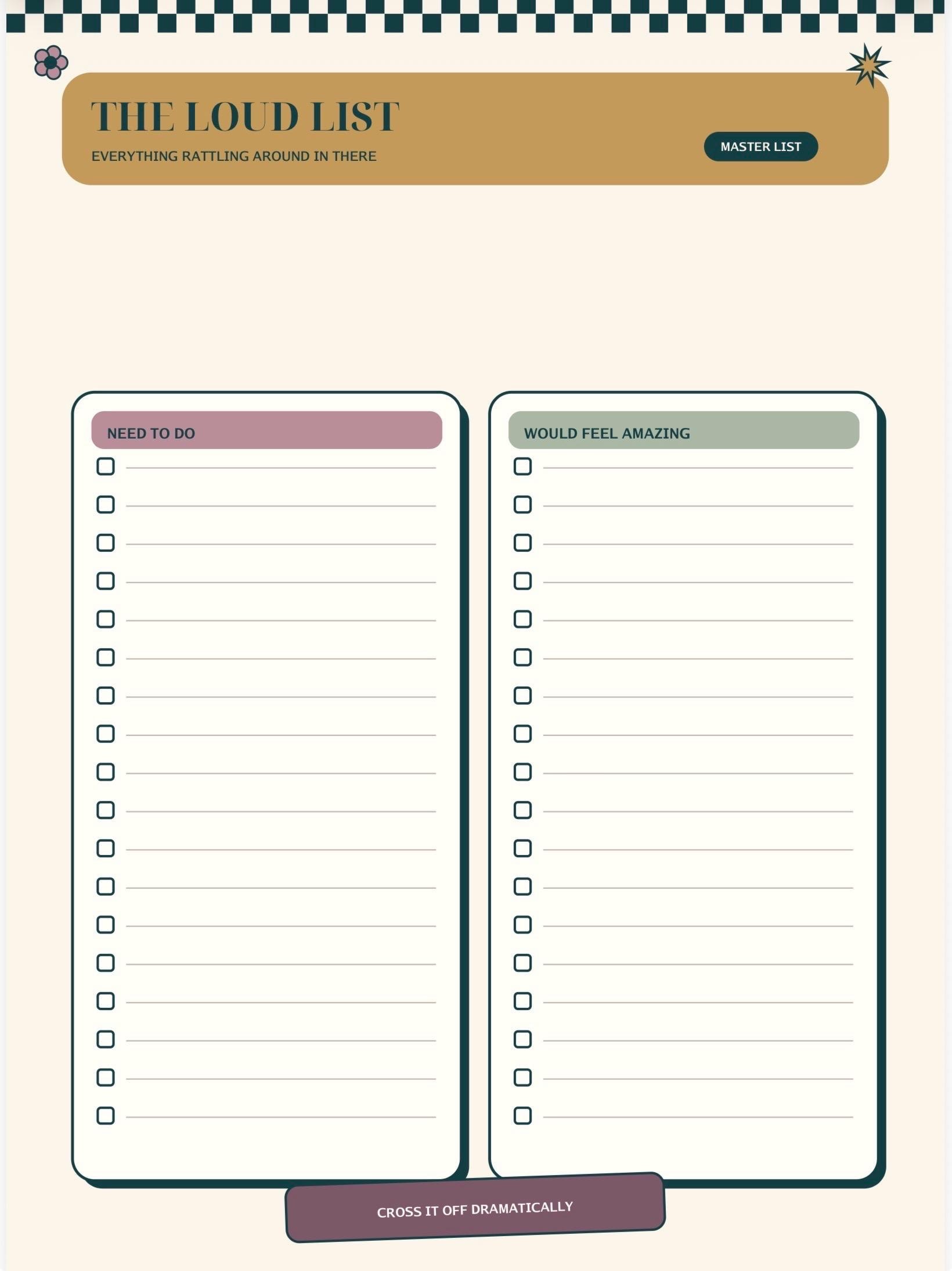 Bold 22-Page Productivity Planner, Habit Tracker, Weekly O preview 4
