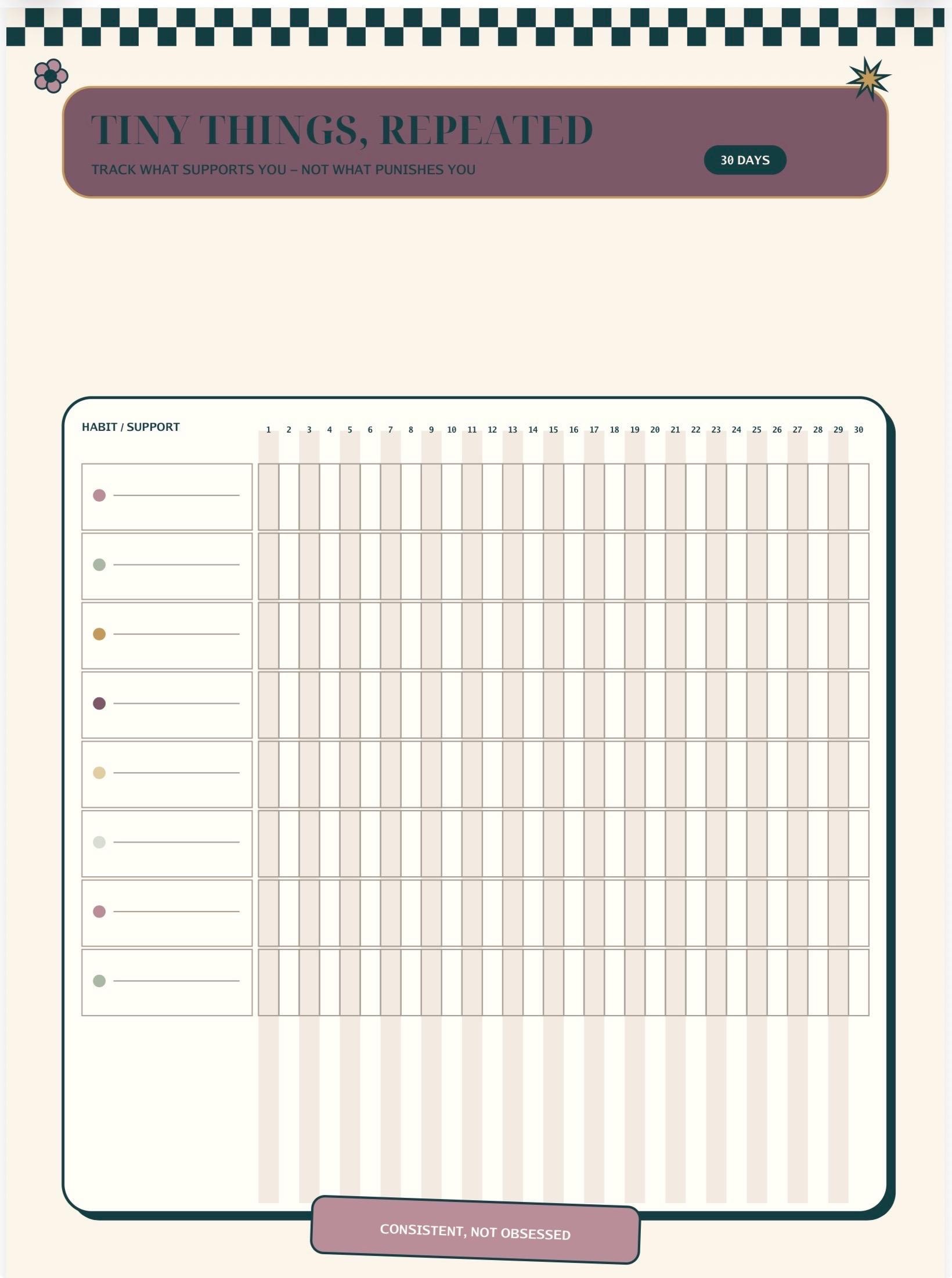 Bold 22-Page Productivity Planner, Habit Tracker, Weekly O preview 7