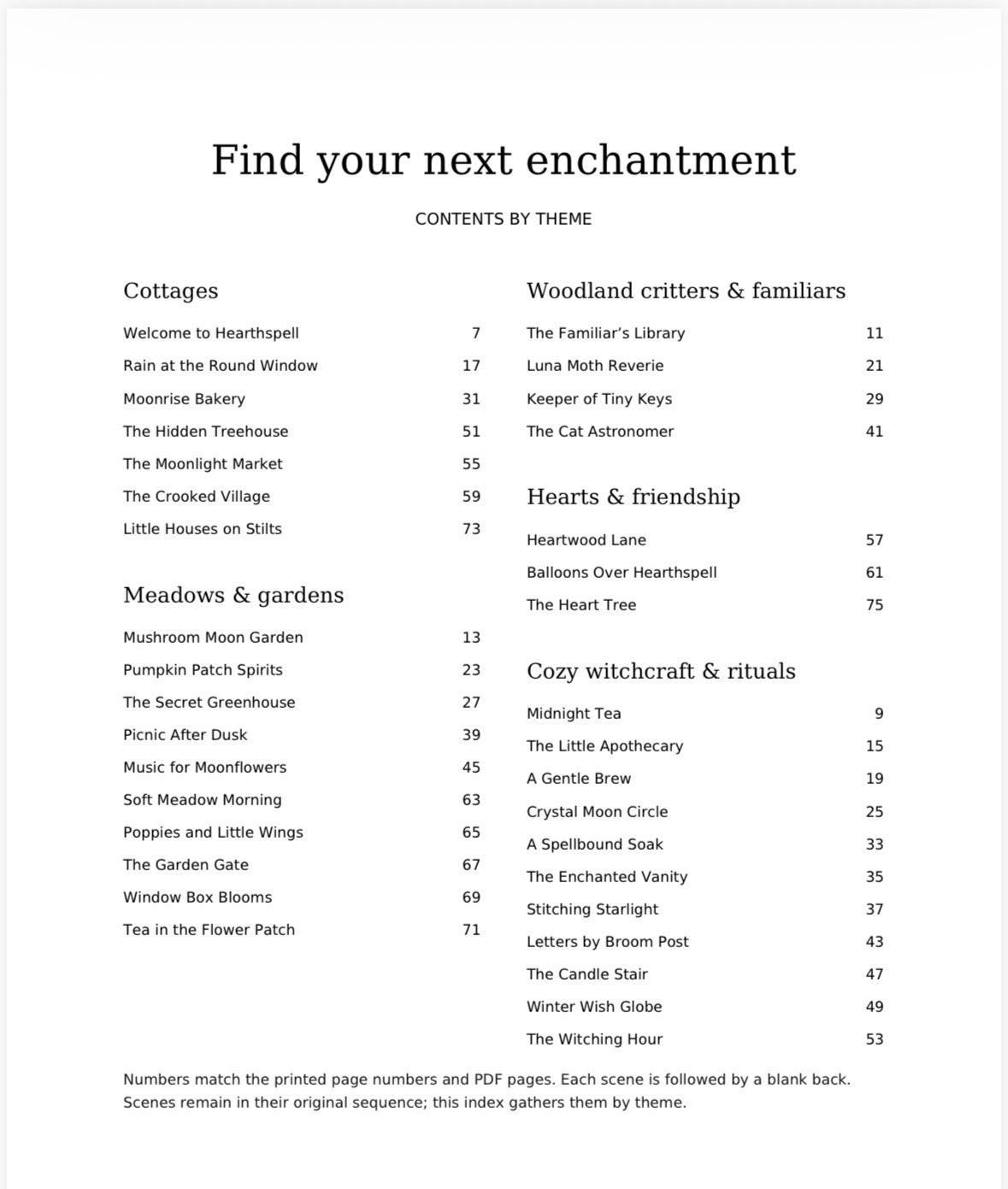 Cozy Witch Coloring Book, Moonlit Gardens, Friendly Ghosts preview 6