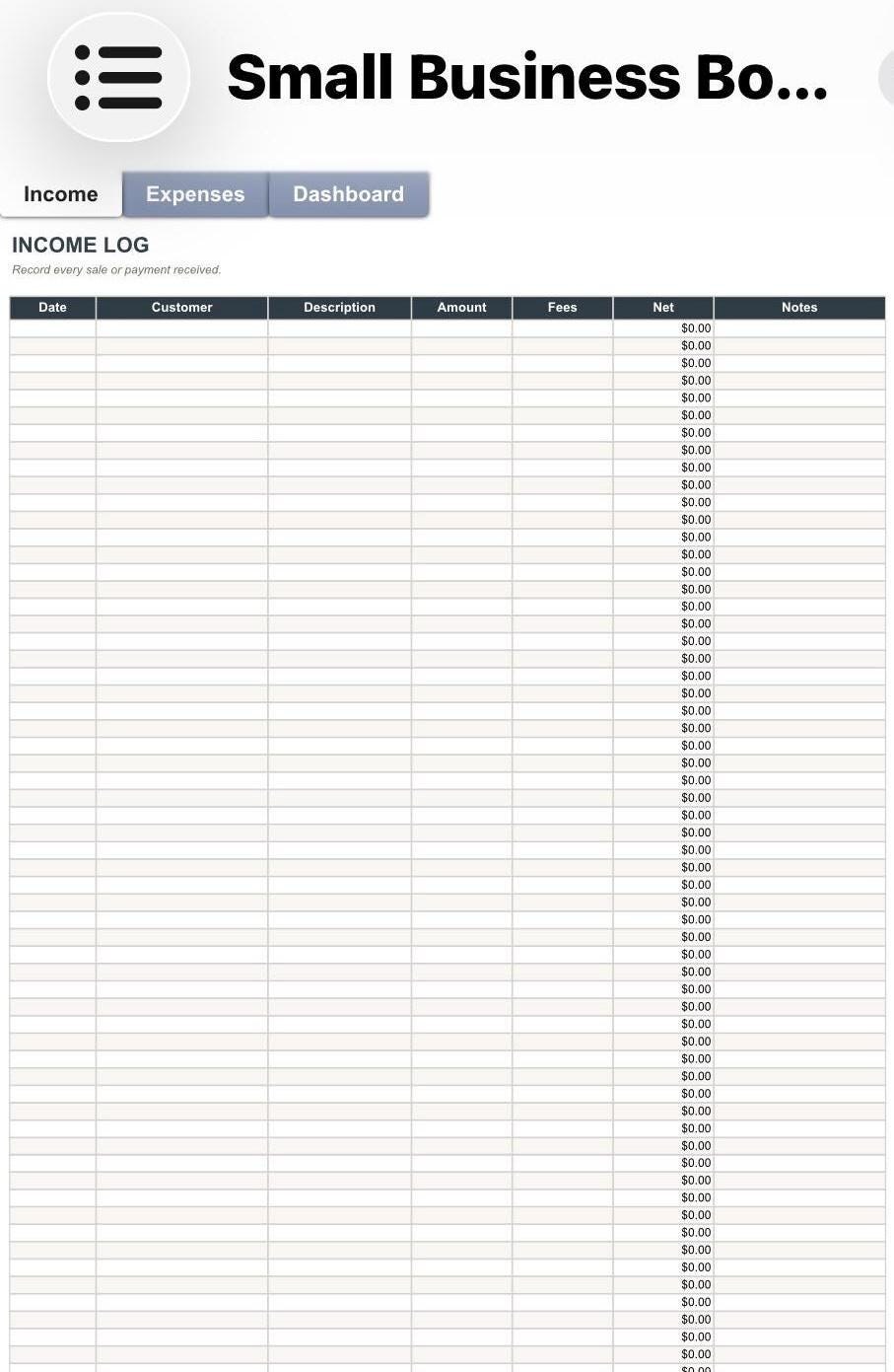 10 Editable Excel Templates for Budgeting, Business, Meal preview 7