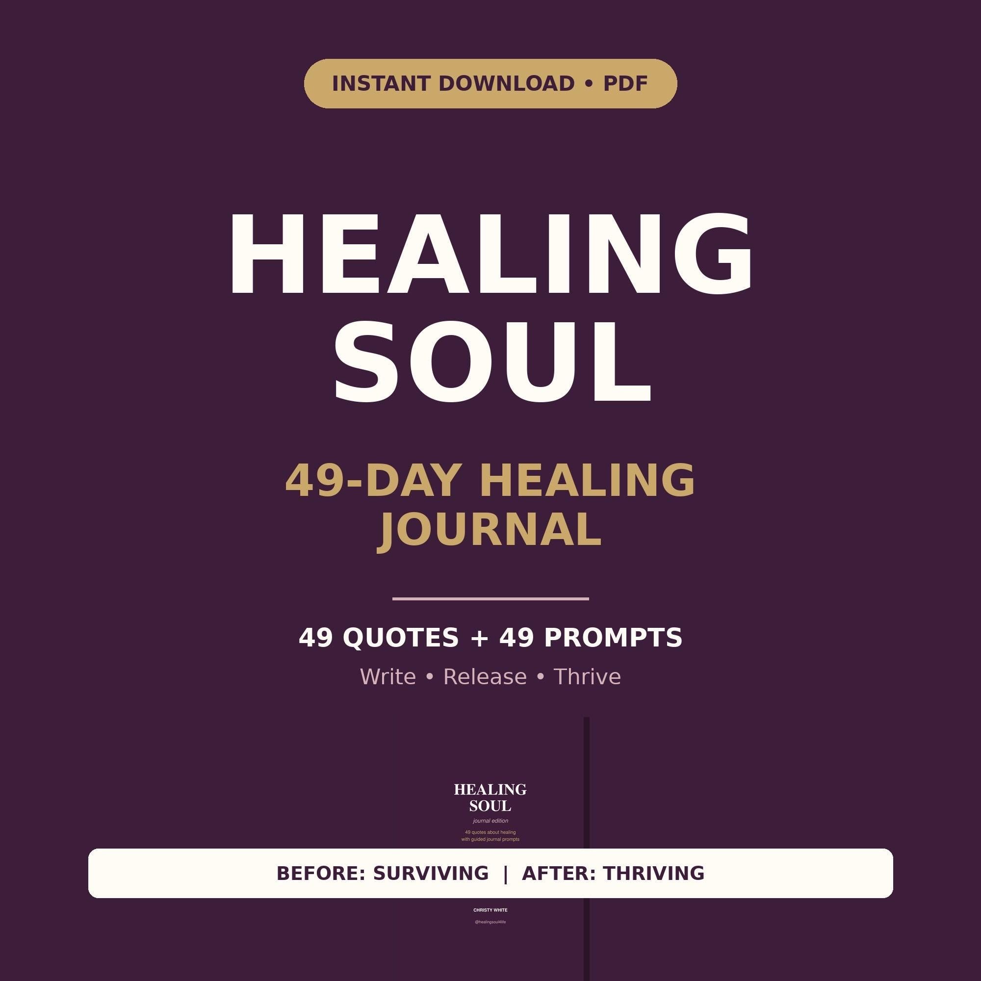 49-Day Guided Healing Journal - Self Care Prompts, Mental preview 7