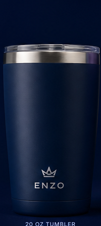 ENZO navy blue 20 oz insulated coffee tumbler
