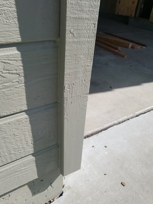 Exterior repair work