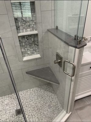 Custom shower tile