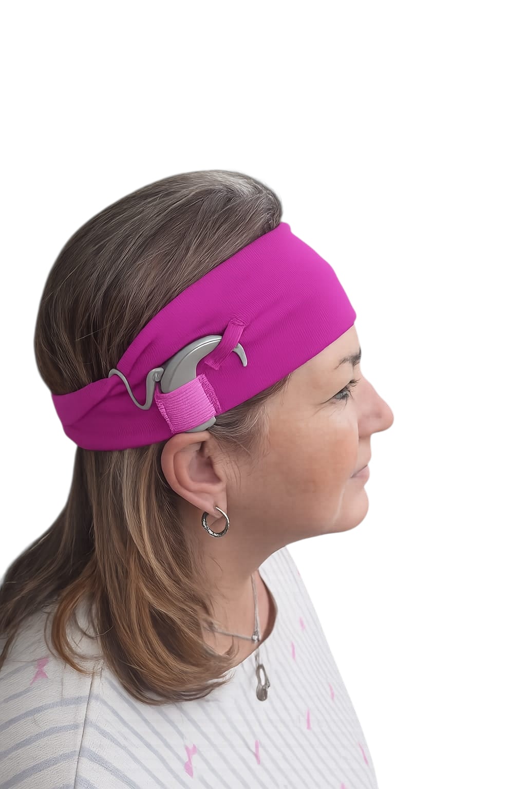 Adult Pleated Cochlear Implant Headbands Pack of 5, view 2