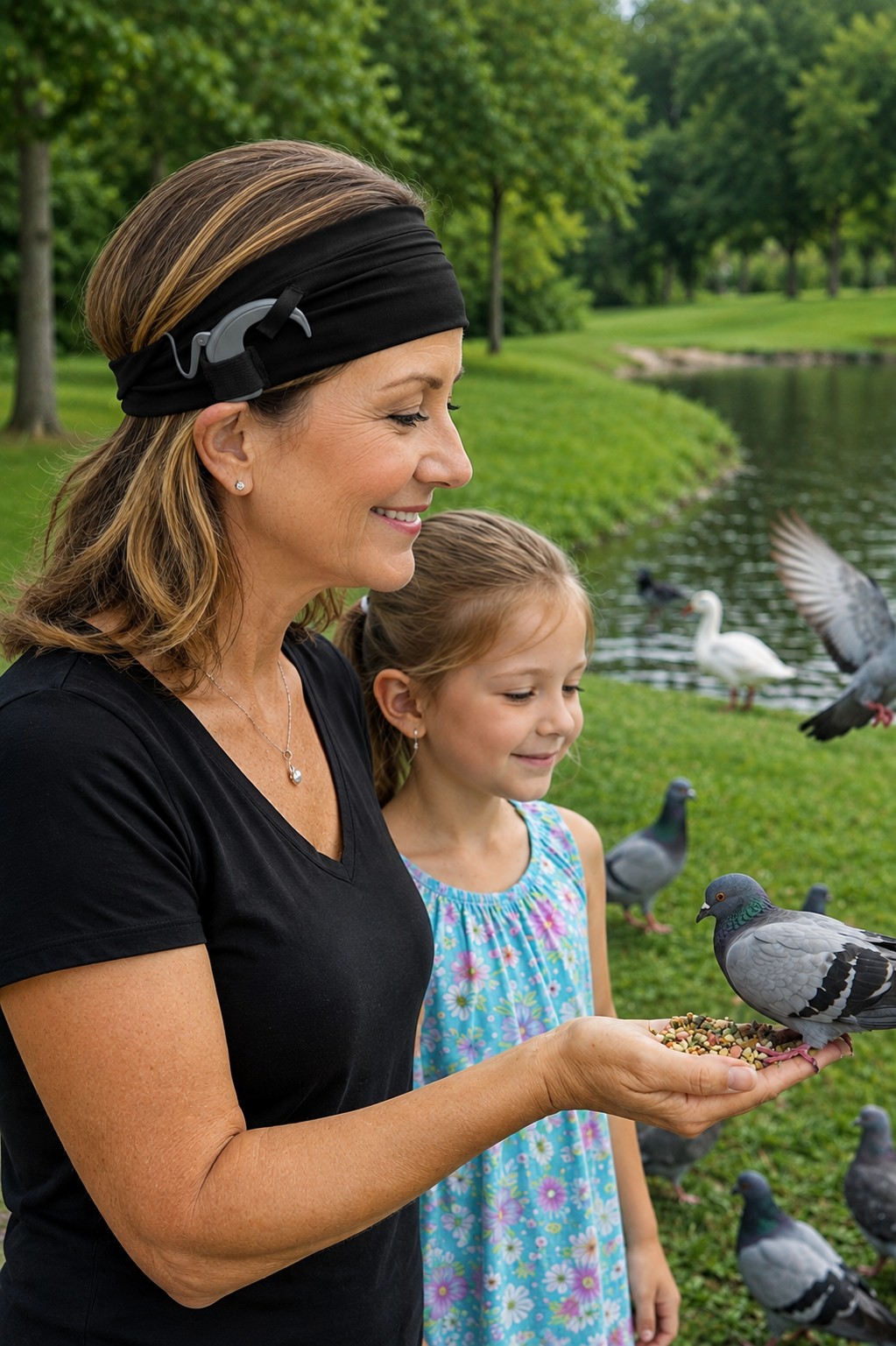 EarFree adult pleated cochlear implant headbands in multiple colors