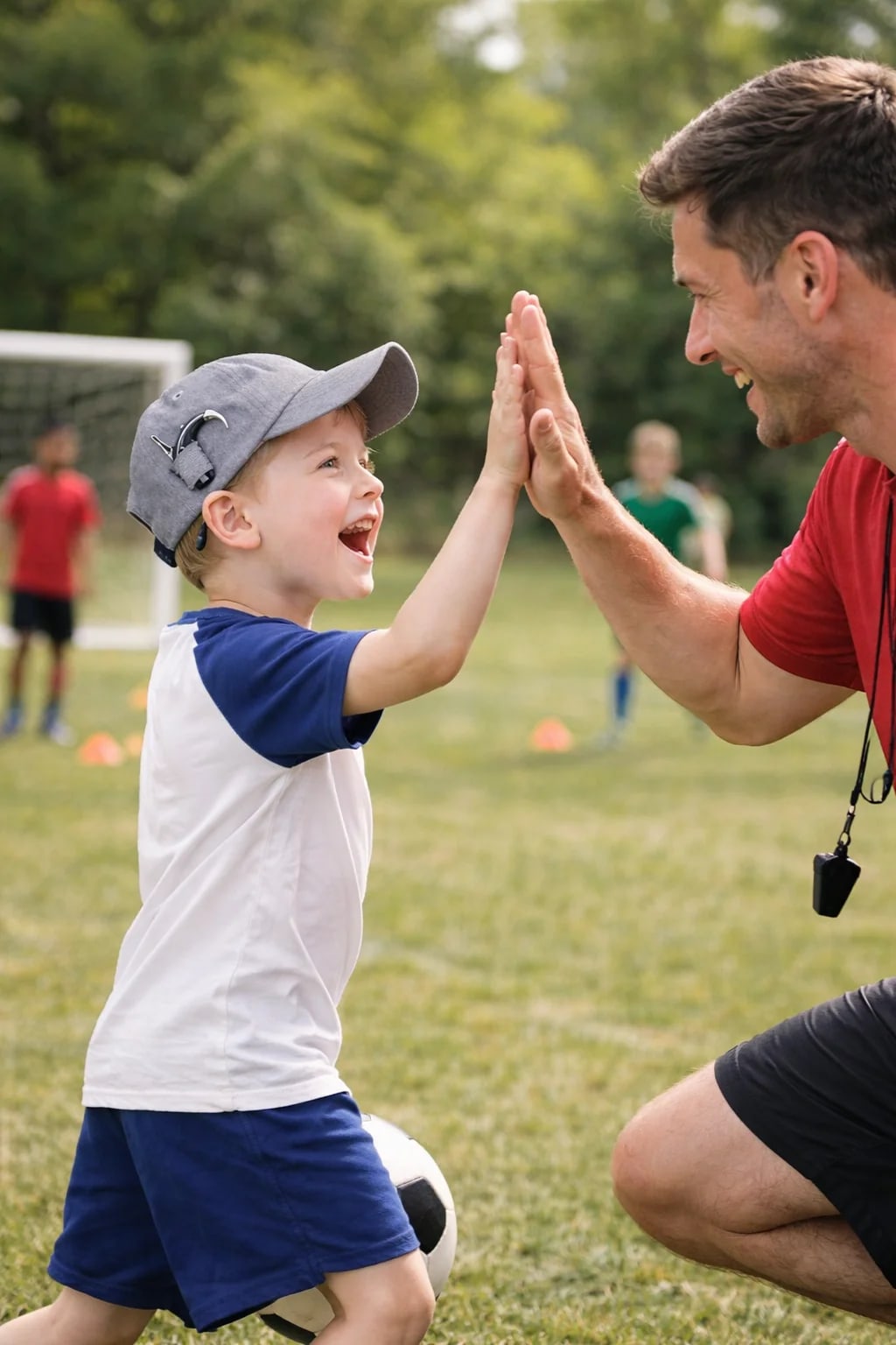 Kids cochlear implant hat for a compatible behind-the-ear processor setup