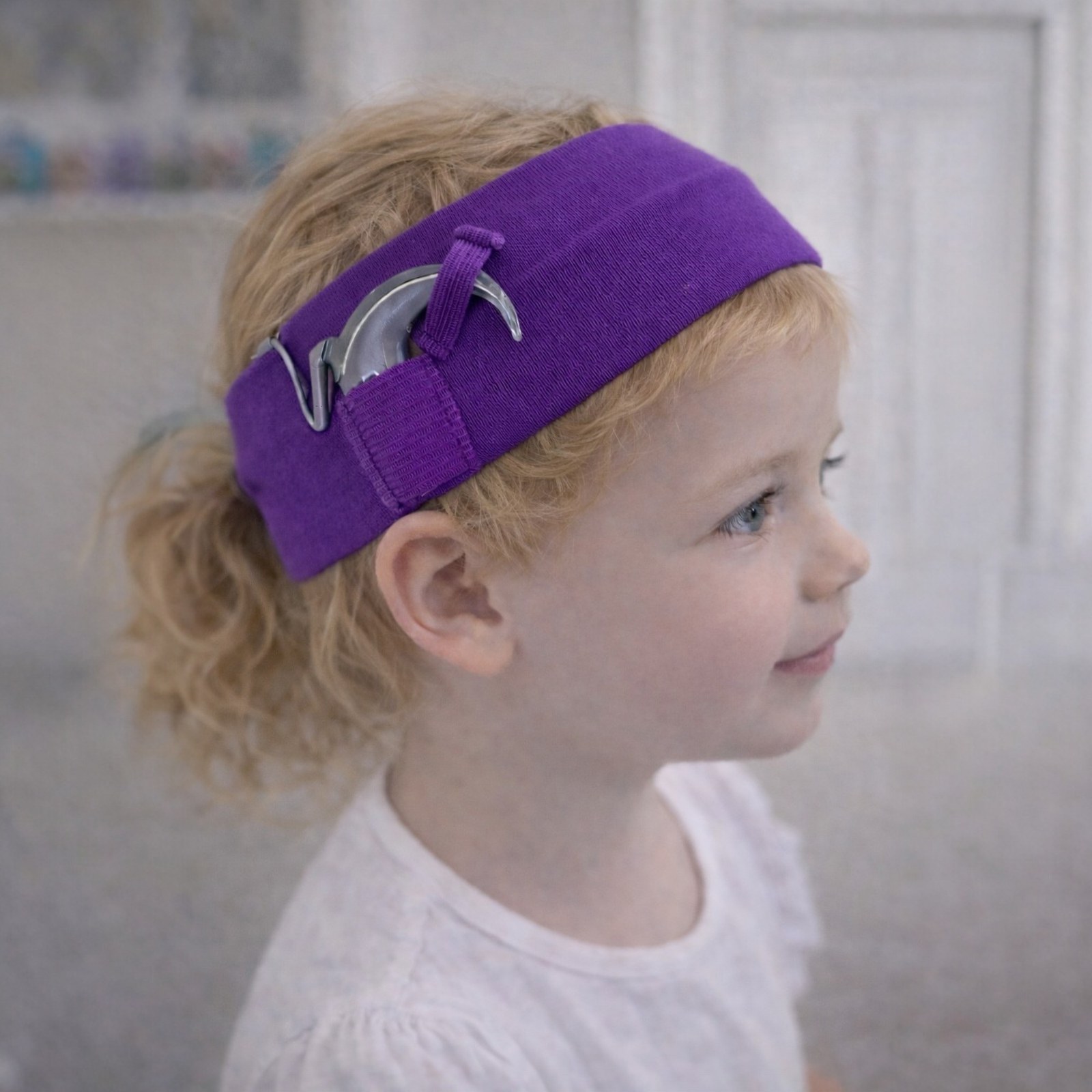 Kids cochlear implant headband