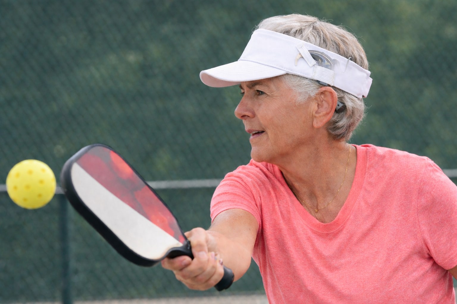 Cochlear Implant Visor Hat – Unisex Adjustable Cap – Super Thin, Perfect for Golf, Pickleball & Hot Weather, view 2