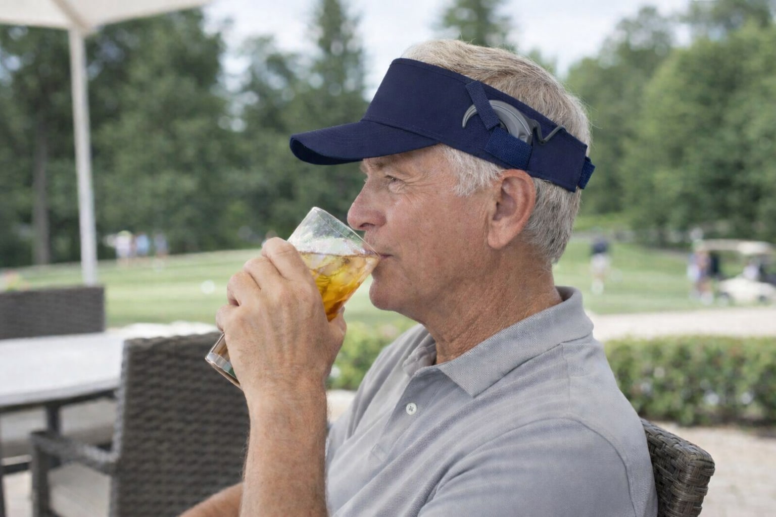 Cochlear Implant Visor Hat – Unisex Adjustable Cap – Super Thin, Perfect for Golf, Pickleball & Hot Weather, view 3