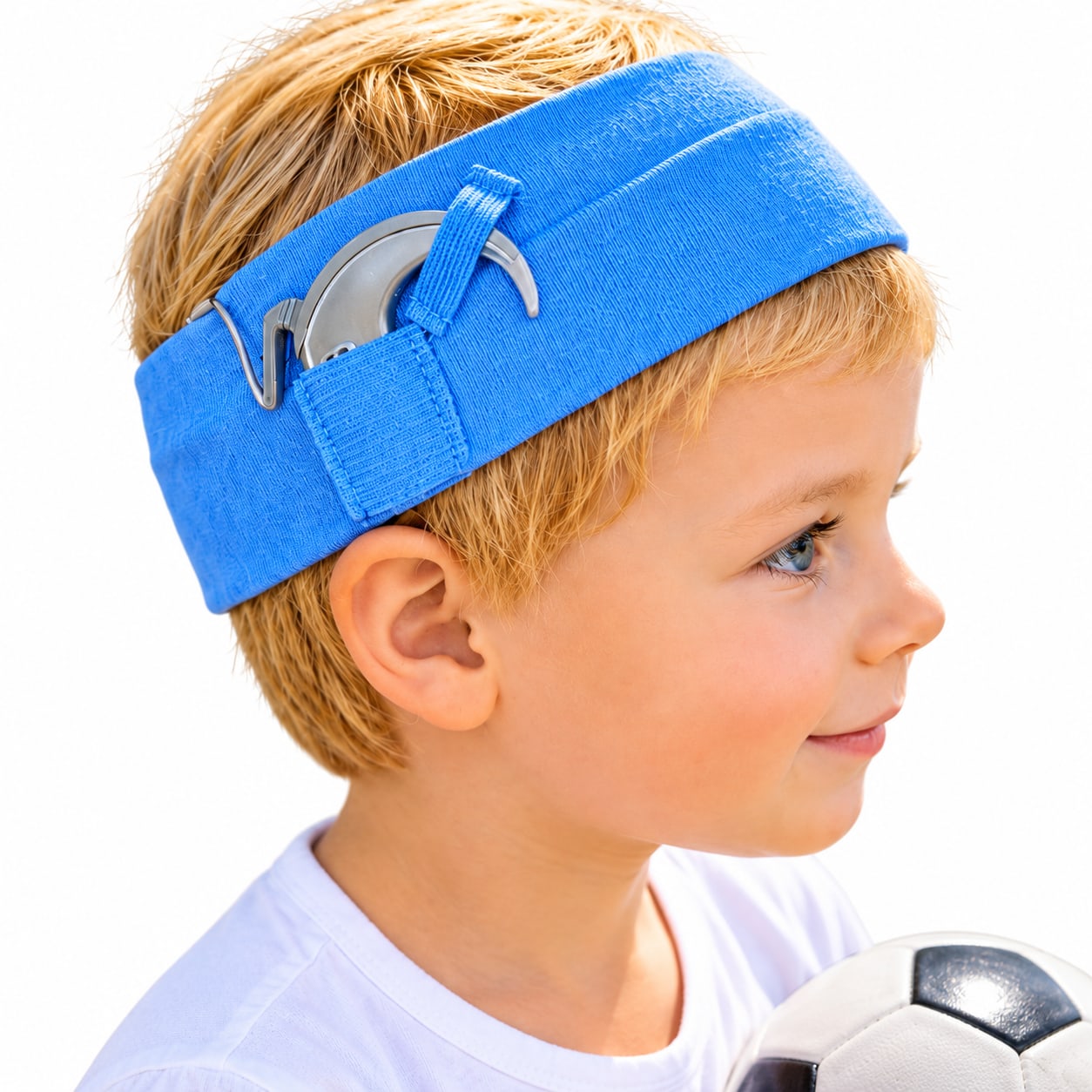 Cochlear Implant Headbands for Kids-All Black 3 Pack, view 3