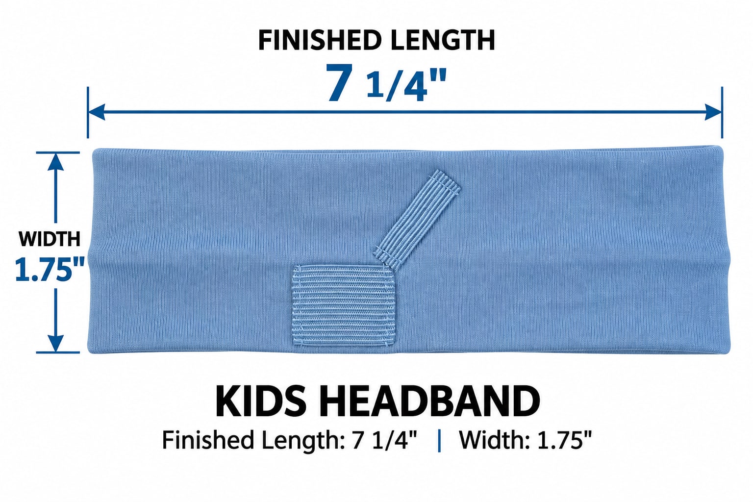 Cochlear Implant Headbands for Kids-All Black 3 Pack, view 5
