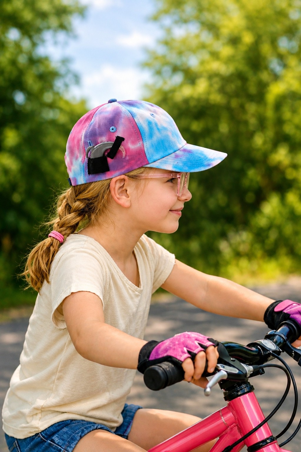 EarFree cochlear implant hat for kids