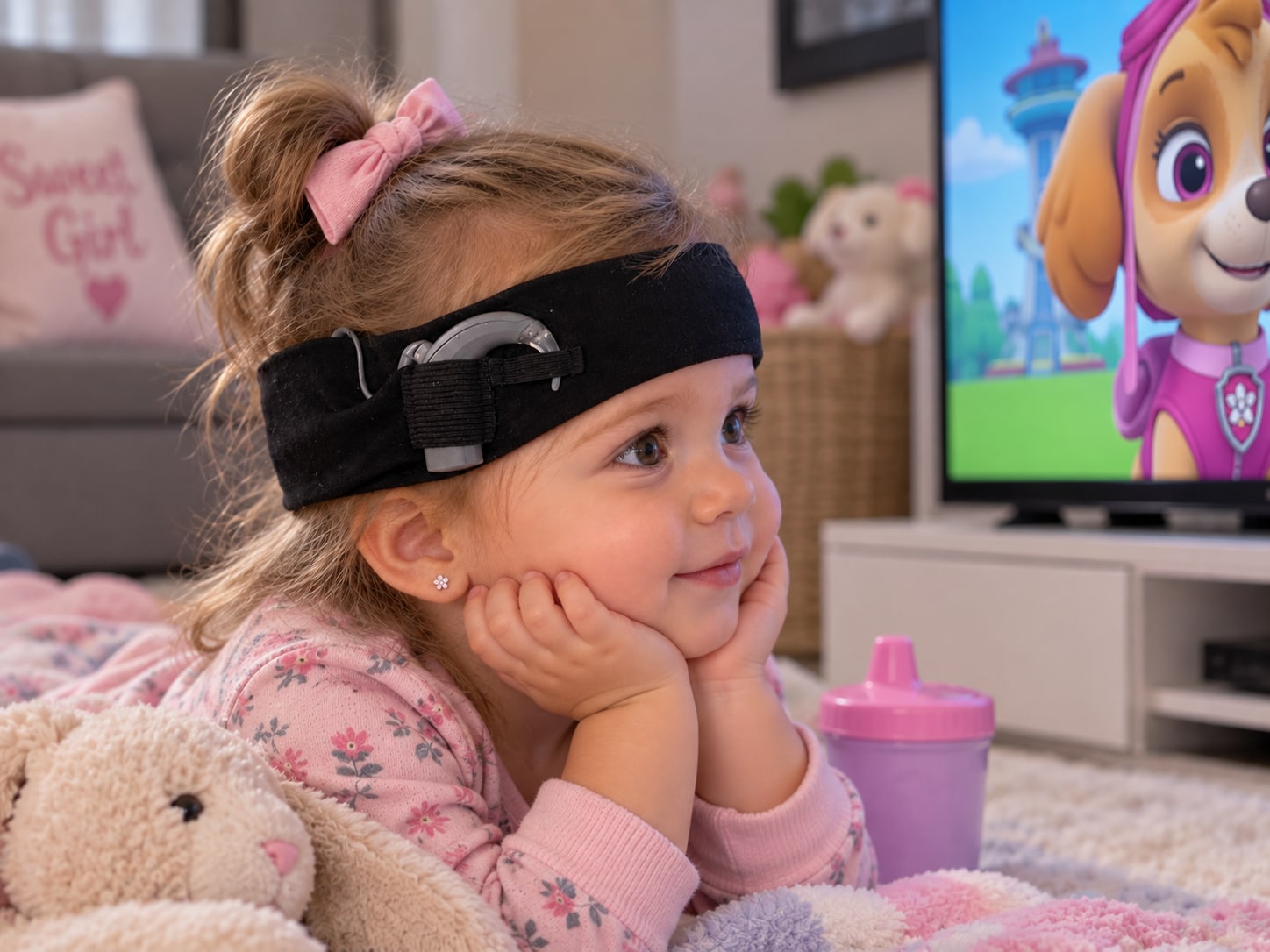 Toddlers Cochlear Implant Headbands 2 pack, view 4