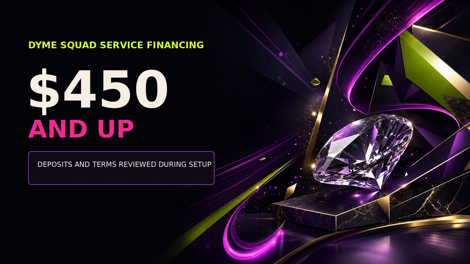 Dyme Squad service financing for projects up to $10,000