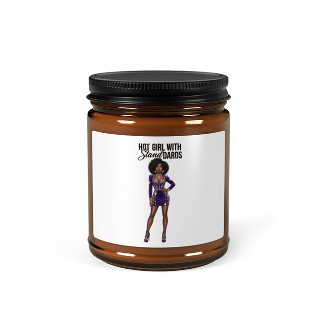 HOT GIRL WITH STANDARDS Amber jar soy candle